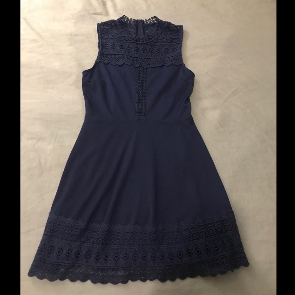 Blue Dress with Lace
